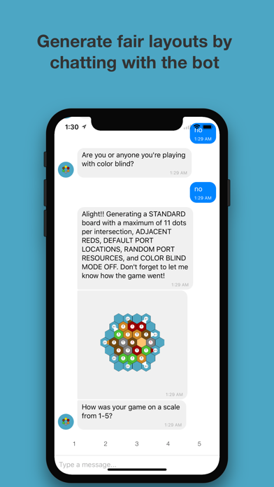 Catan Map Generator Chat Bot screenshot 1