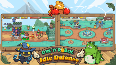 Cat'n'Robot: Idle Defense screenshot 1