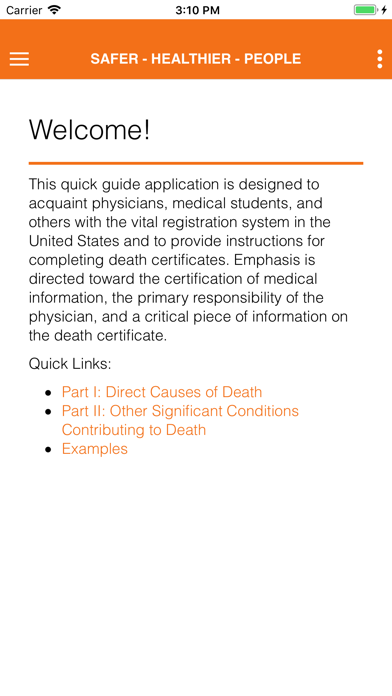 Cause of Death Reference Guide screenshot 3