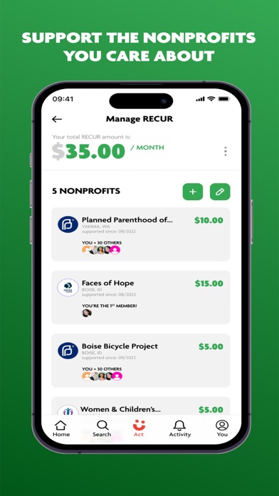 Cauze: Charitable Giving screenshot 2