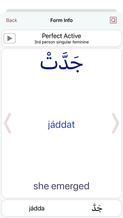 CAVE Arabic Verb Conjugator screenshot 3
