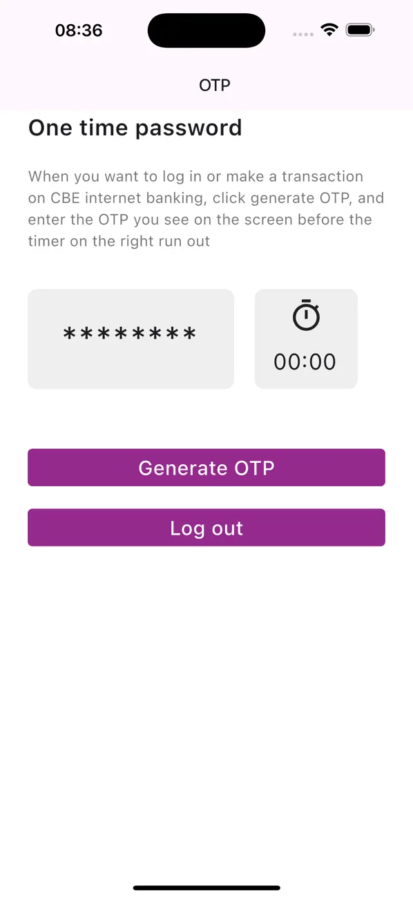 CBE Soft Token screenshot 1