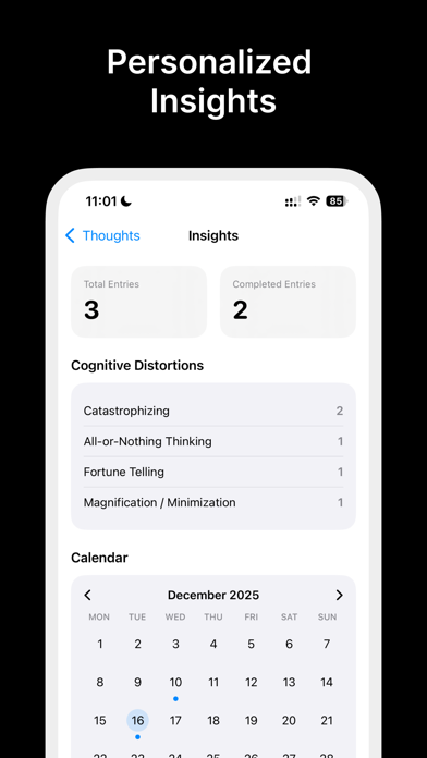 CBT Thought Diary App screenshot 1