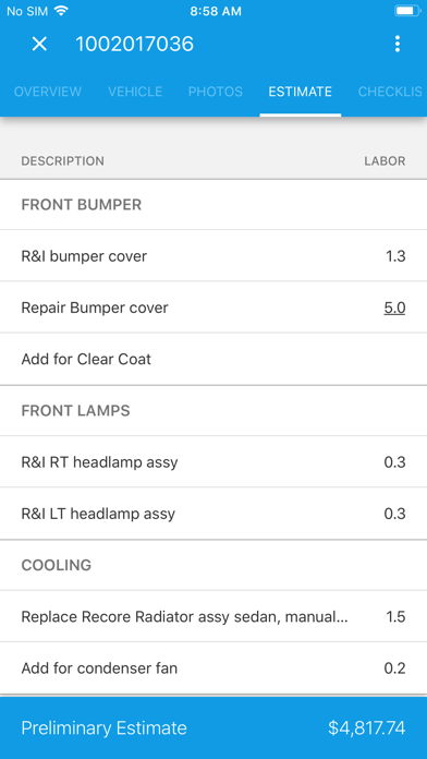 CCC ONE Repair Facility screenshot 5