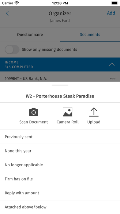 CCH Client Collaboration screenshot 2