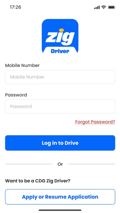 CDG Zig Driver App screenshot 5