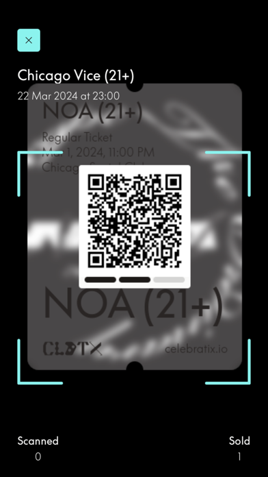 Celebratix Ticket Scanner screenshot 1