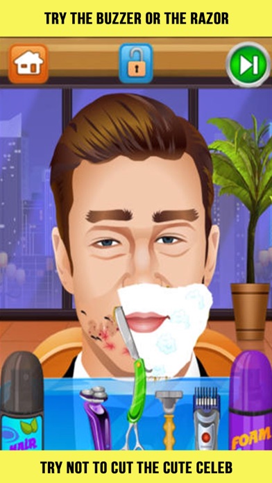 Celebrity Shave Beard Makeover Salon & Spa - hair doctor girls games for kids screenshot 4