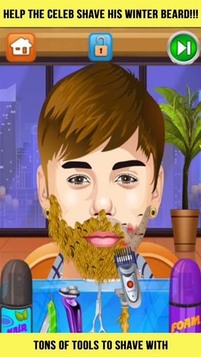 Celebrity Shave Beard Makeover Salon & Spa - hair doctor girls games for kids screenshot 5
