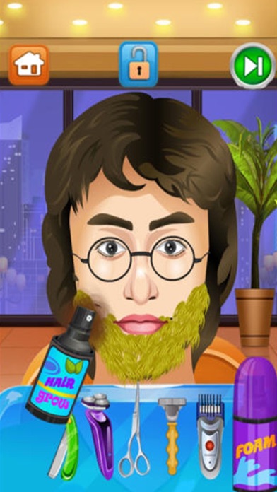 Celebrity Shave Beard Makeover Salon & Spa - hair doctor girls games for kids screenshot 2