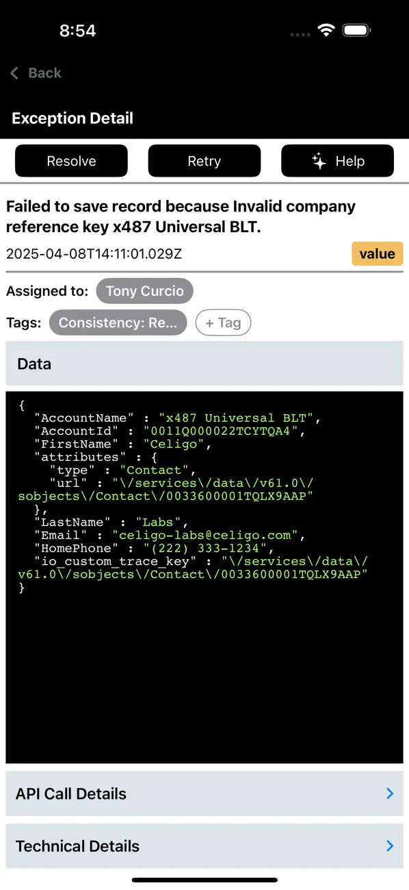 Celigo Business Operations screenshot 2