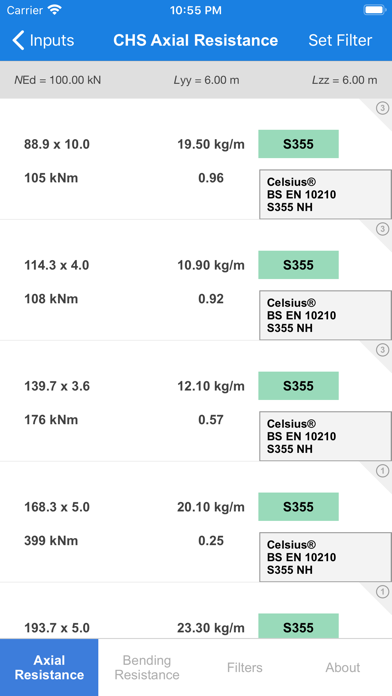 Celsius® hollow section design screenshot 3