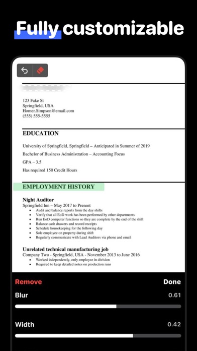 Censor Text: Blur & Redact screenshot 2