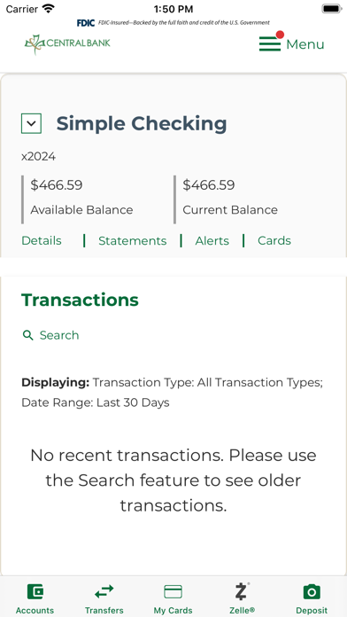 Central Bank Mobile Banking screenshot 4