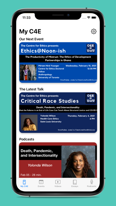 Centre for Ethics screenshot 4