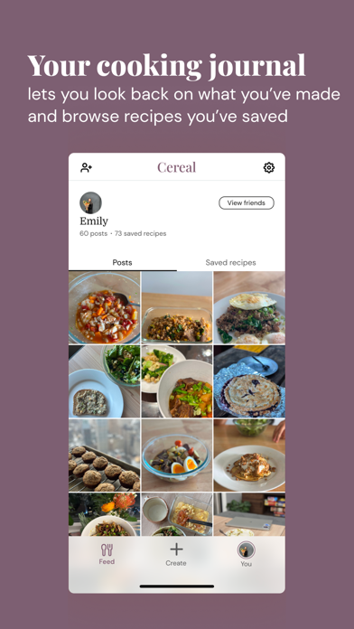 Cereal: Home-cooked social screenshot 1