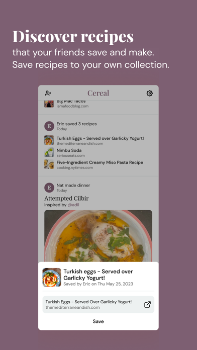 Cereal: Home-cooked social screenshot 2