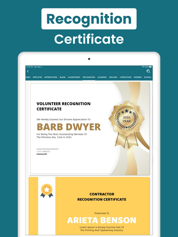 Certificate Maker, eCard Maker screenshot 4