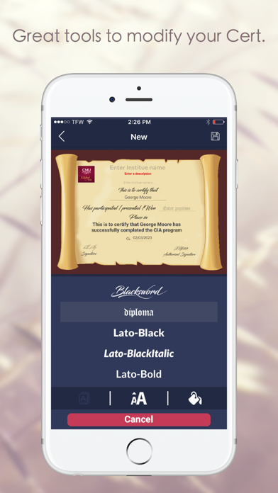 Certificate Maker Transcript Maker screenshot 4