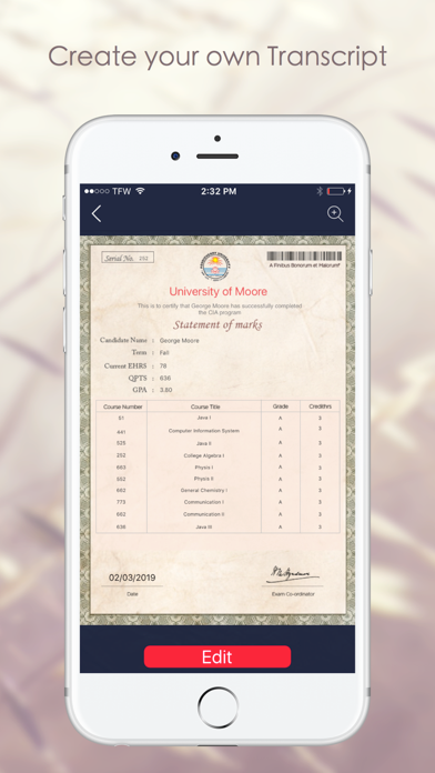 Certificate Maker Transcript Maker screenshot 3