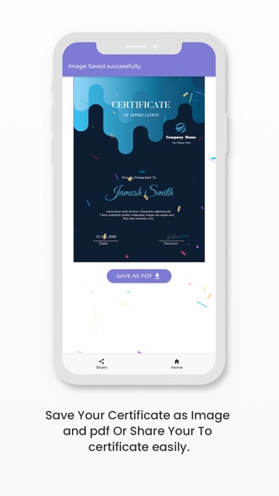 Certificate Maker:Creator screenshot 1