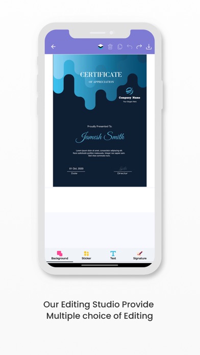 Certificate Maker:Creator screenshot 5