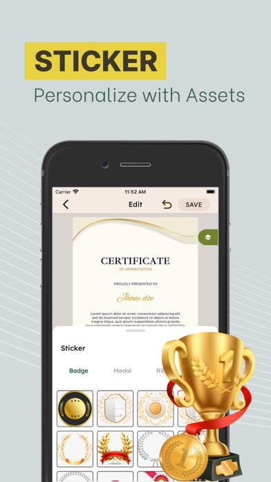 Certificate Templates & Maker screenshot 4