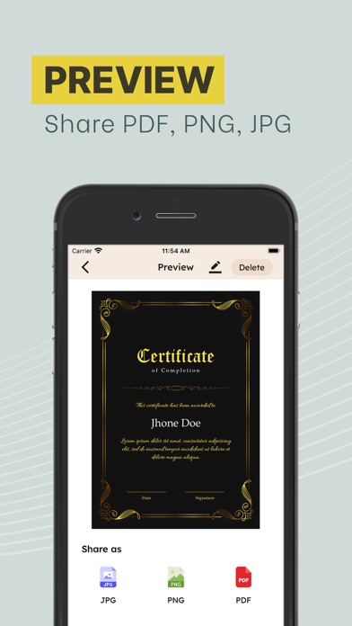 Certificate Templates & Maker screenshot 1