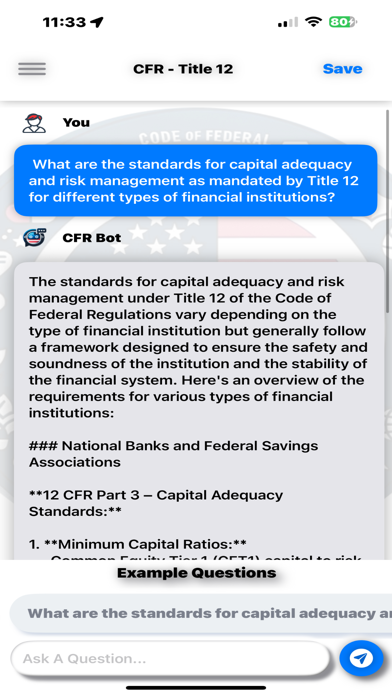CFR AI - Title 12 screenshot 1