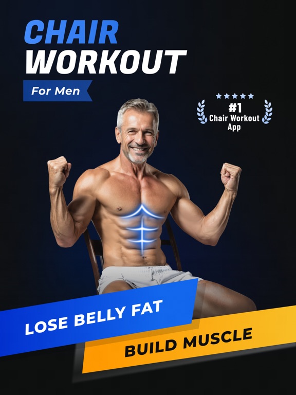 Chair Workout for Men~Easy Fit screenshot 9