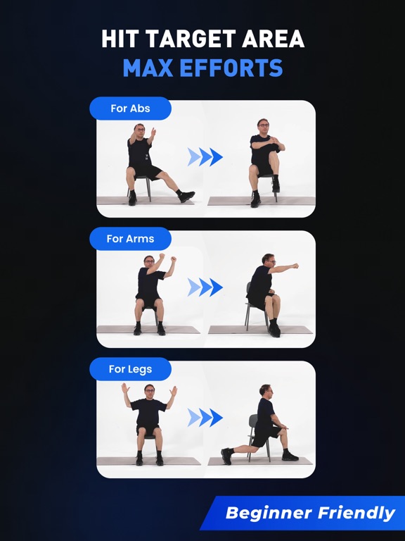 Chair Workout for Men~Easy Fit screenshot 7
