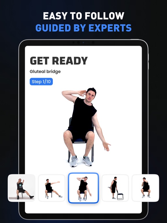 Chair Workout for Men~Easy Fit screenshot 4