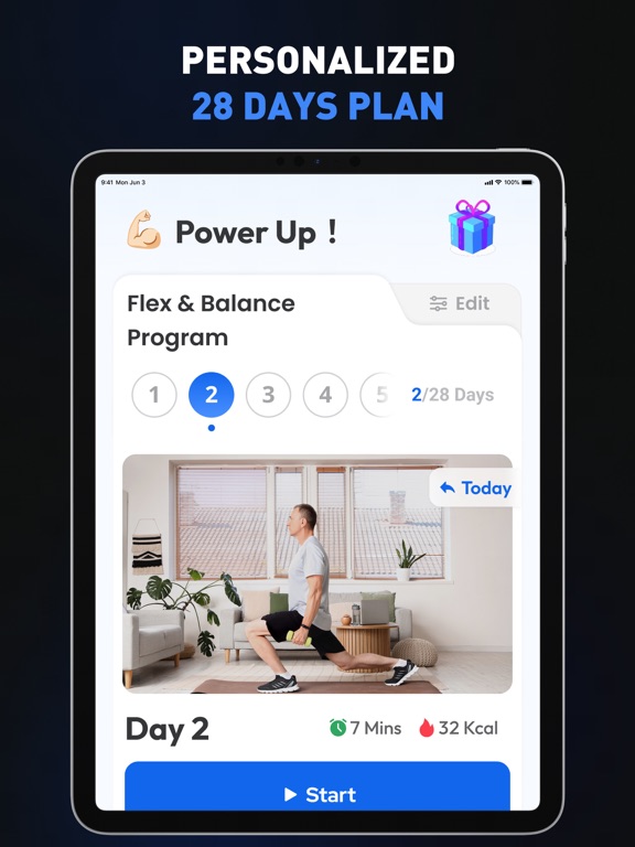 Chair Workout for Men~Easy Fit screenshot 5