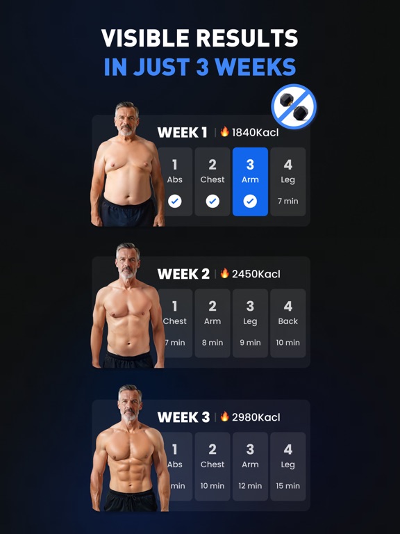 Chair Workout for Men~Easy Fit screenshot 8
