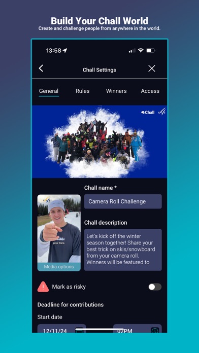 Chall: Challenge the world screenshot 1