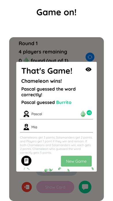Chameleon; screenshot 1