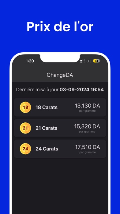 ChangeDA: Taux Dinar Algérien screenshot 2