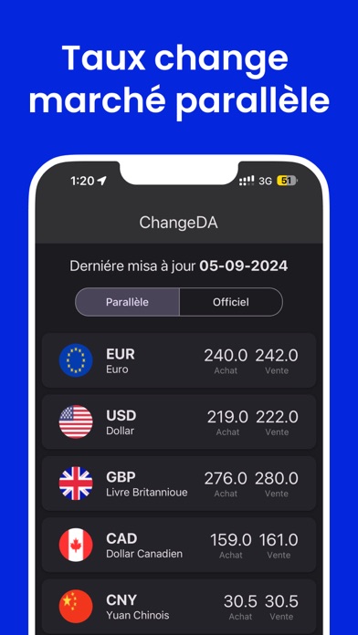 ChangeDA: Taux Dinar Algérien screenshot 4