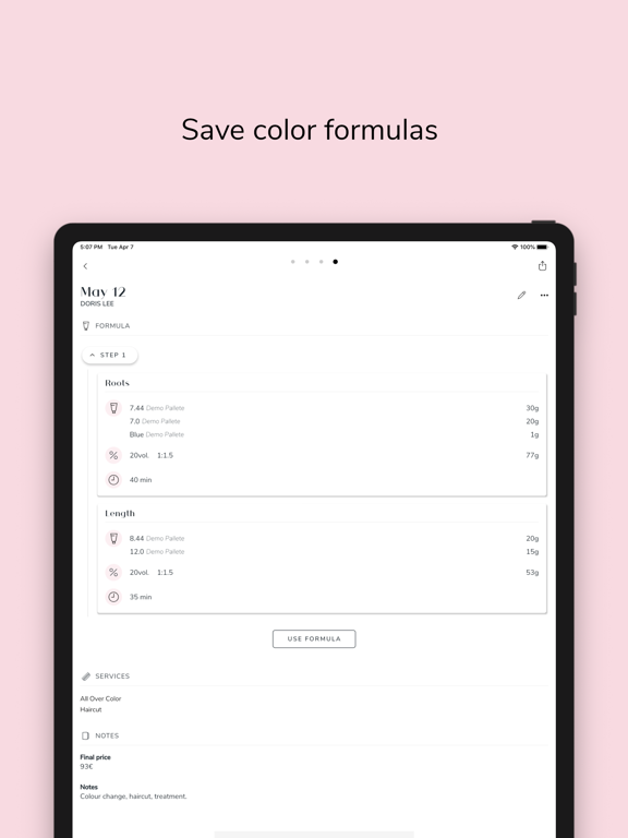 Charm: Save Formulas & Clients screenshot 5