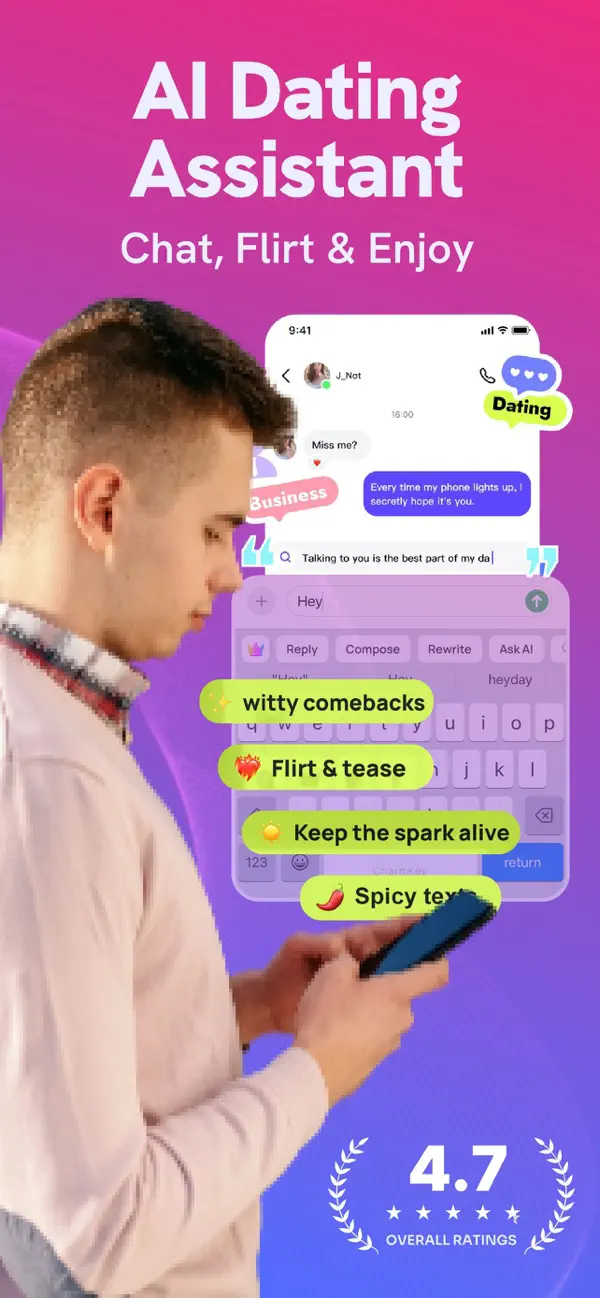 CharmKey: AI Rizz Keyboard screenshot 5
