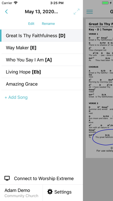 Charts by WorshipTools screenshot 2