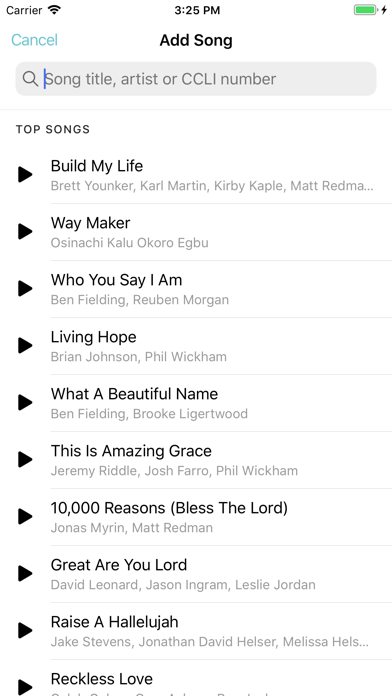 Charts by WorshipTools screenshot 1