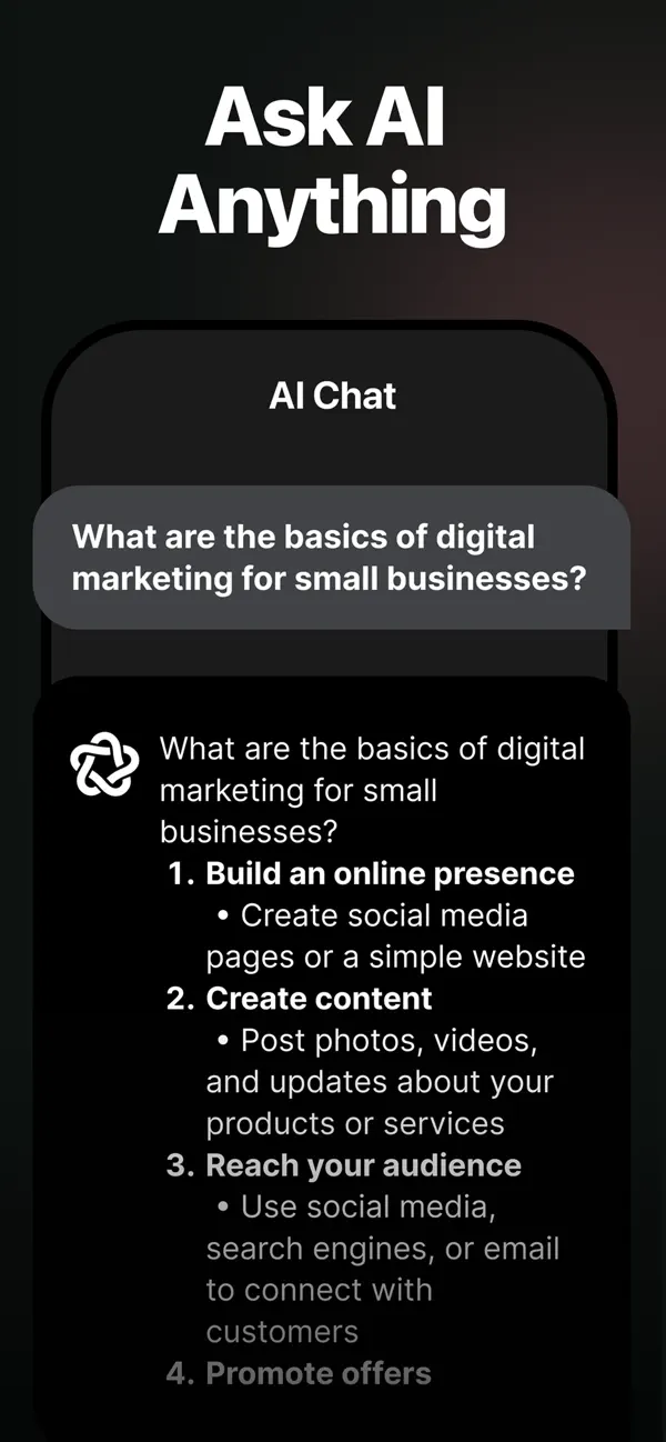 Chat 5 0: Ask AI Chat Bot screenshot 2