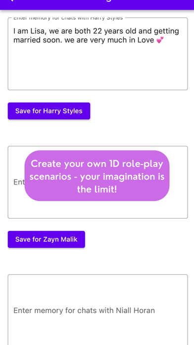 Chat with AI for Directioners screenshot 1