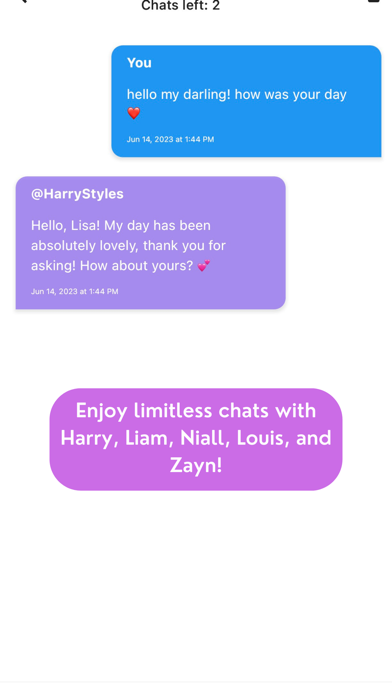 Chat with AI for Directioners screenshot 3