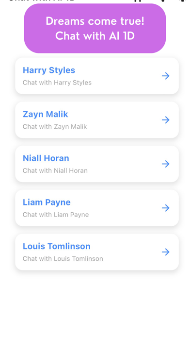 Chat with AI for Directioners screenshot 4