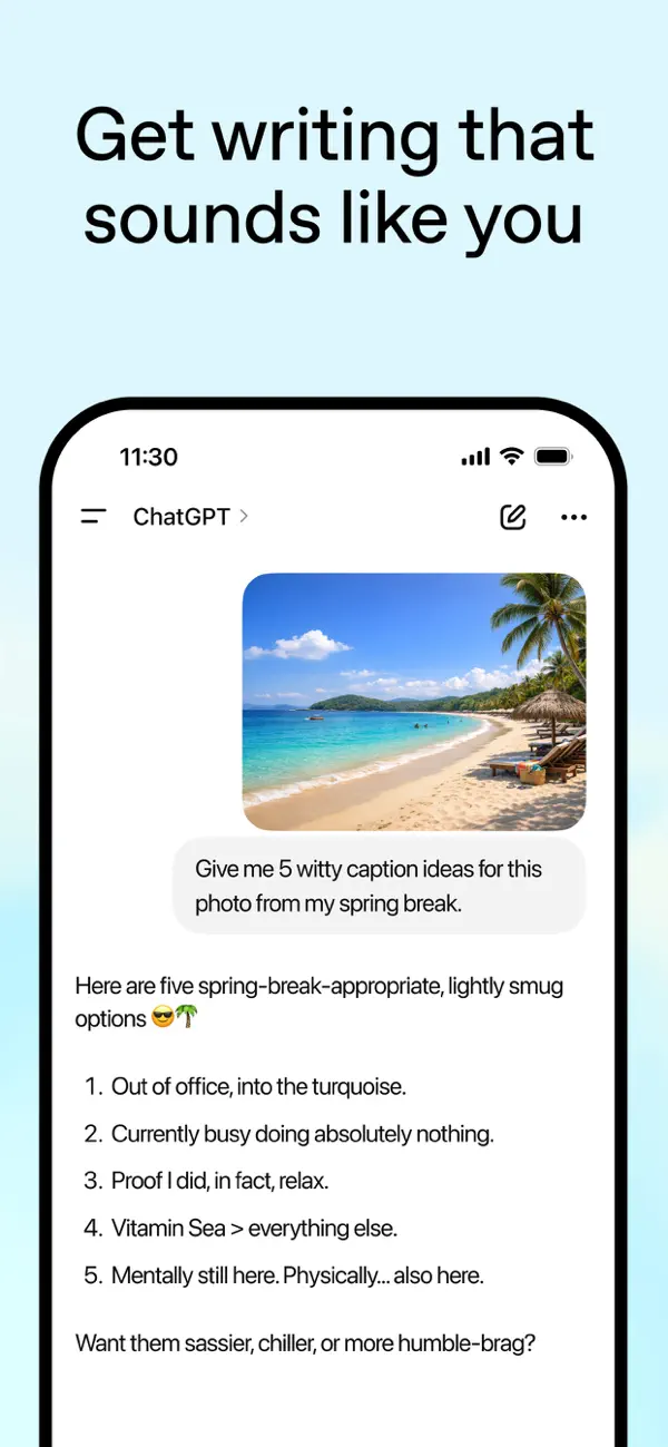 ChatGPT screenshot 3