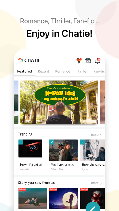 Chatie - chat stories screenshot 2