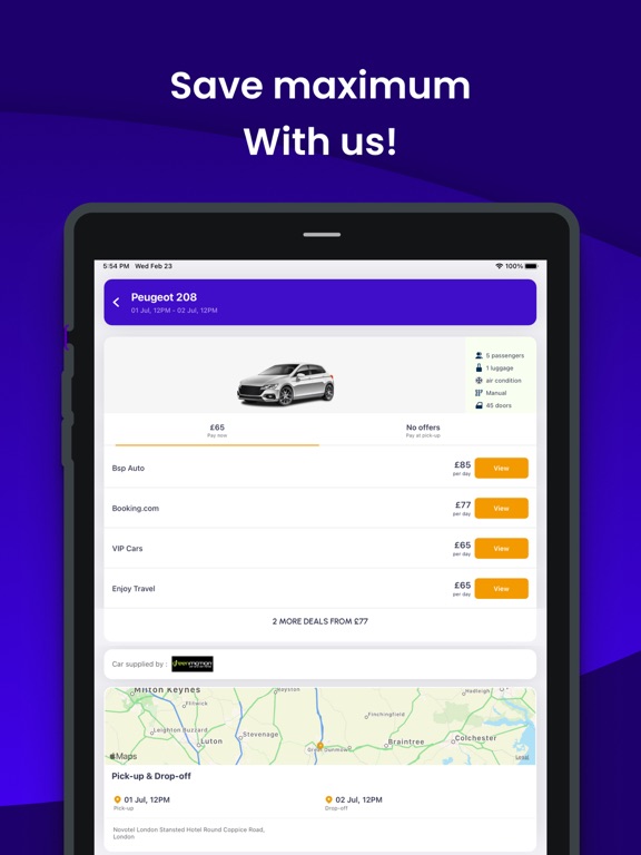 Cheap Car Rental・Cars Hire App screenshot 1