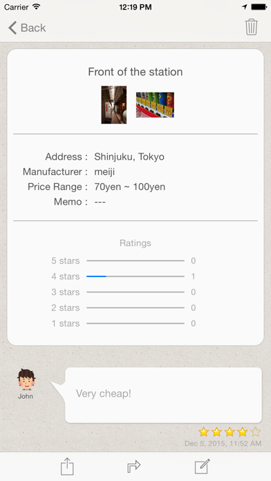 Cheap juice vending machine information sharing MAP screenshot 2